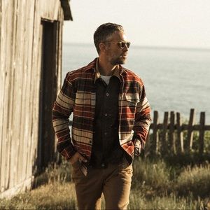 Taylor Stitch Crater Shirt in Rust Plaid